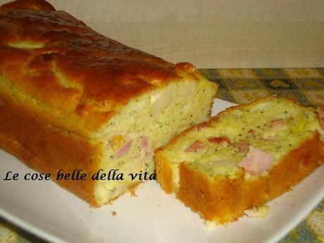 Plum-cake carciofi e pancetta