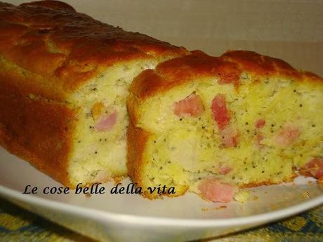 Plum-cake carciofi e pancetta