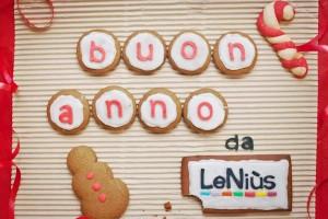 Auguri di Buon Anno: biscotti al cacao con ghiaccia reale per Le Nius
