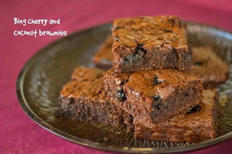 Brownies al cocco e amarena: una volta c'erano le parole....