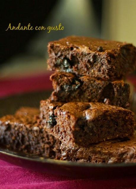 Brownies al cocco e amarena: una volta c'erano le parole....