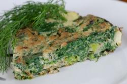 Frittata di vitalbini, pezzo forte della cucina vegana