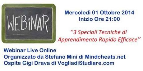 Webinar Gratuito: 3 speciali tecniche di apprendimento rapido