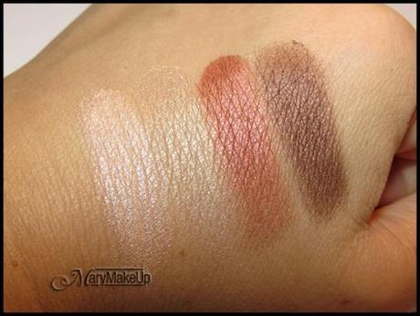 Color Crush Mania Eyeshadows: Gold Romance, Champagne Kiss, Coco Deleux e Golden Cinnamon