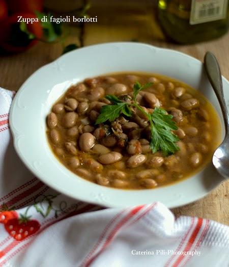 Zuppa di fagioli borlotti