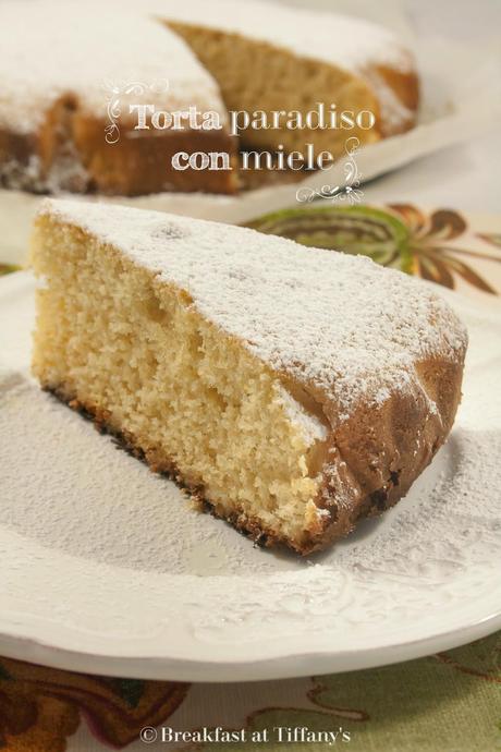 Torta paradiso con farina d'orzo e miele / Paradise cake with barley flour and honey