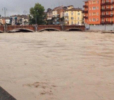 La piena, come non si vedeva da anni