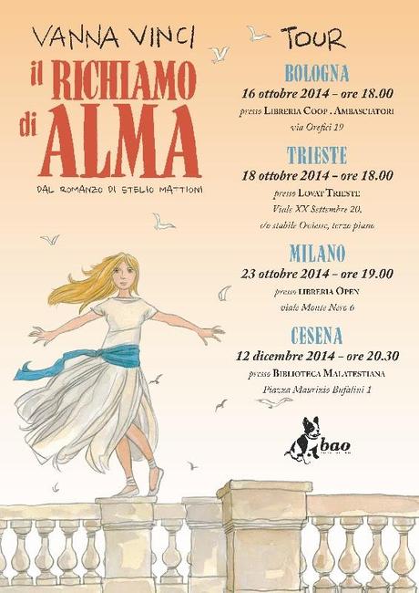 “Il richiamo di Alma” di Vanna Vinci in tour: Bologna, Trieste, Milano, Cesena