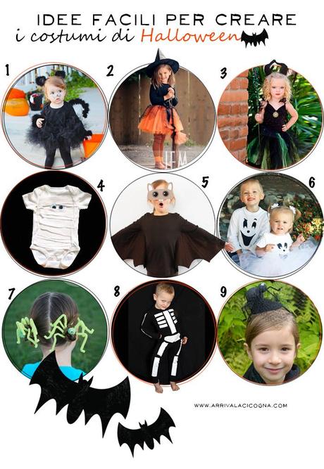 Costumi di Halloween per i bimbi da fare da sole!