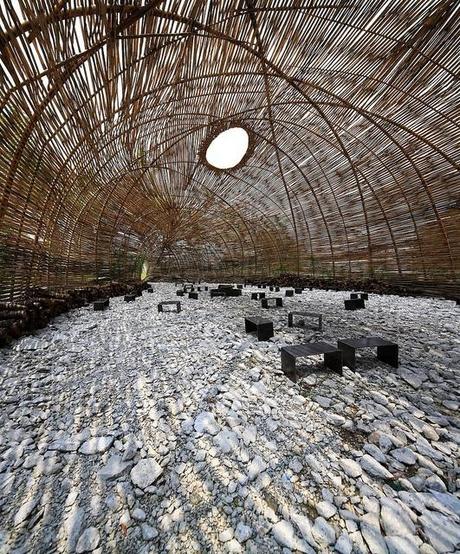 Marco Casagrande - 2011 竹編有機建築 Cicada Bamboo Pavillion