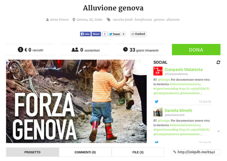 Crowdfunding per Genova Alluvionata