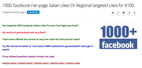 1.000 mi piace italiani veri per la tua pagina Facebook
