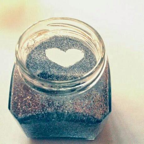 DIY: glitter jar portacandela