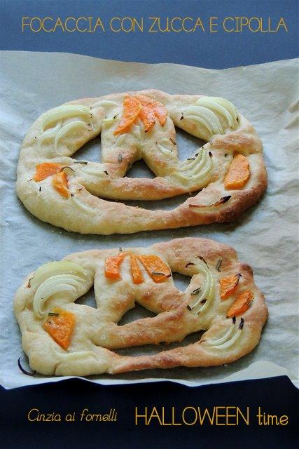 focaccia zucca e cipolle