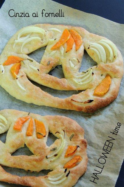 Focaccia zucca e cipolle