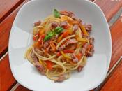 Spaghetti… Prosciutto crudo Peperoni!