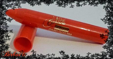 CHUBBY GLOSS 005 SHINY PAPAYA PUPA REVIEW