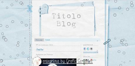 Tema esclusivo per Blogger nr. 14-2014 - Stile Blocco per gli appunti