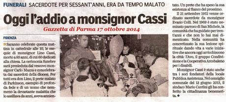 Don Lino Cassi, diario di un malato di Parkinson