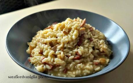 Risotto con porcini e speck