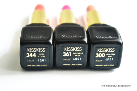 Guerlain, Kiss Kiss Lipstick - Review and swatches