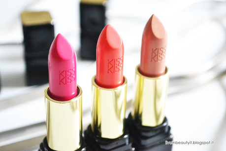 Guerlain, Kiss Kiss Lipstick - Review and swatches