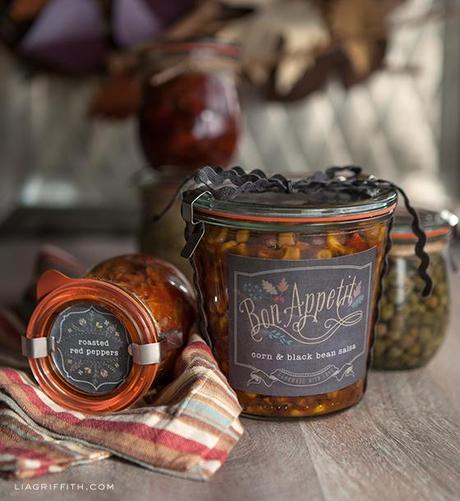 1- Etichette stampabili per i regali 'alimentari' in autunno Printable Labels for Your Foodie Fall Gifts