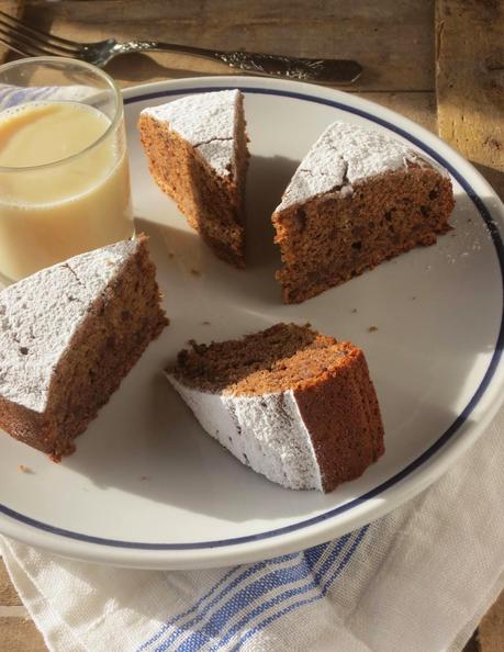 Torta al burro di noci, grano saraceno e cioccolato