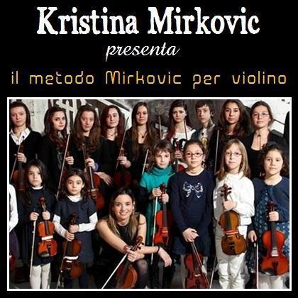 Ottobre 2014: Kristina Mirkovic presenta il Metodo Mirkovic per violino, in Lombardia.