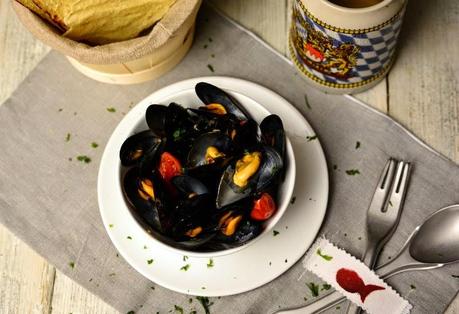 #lebuonericette e le Cozze e pomodorini alla birra