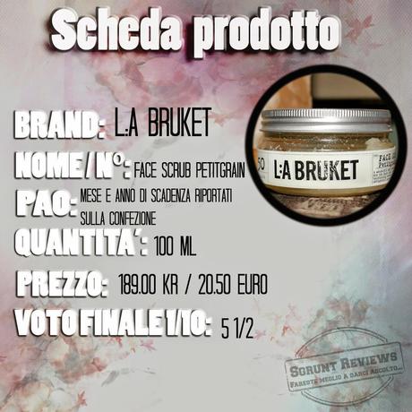 L.A. Bruket - 050 Face Scrub Petitgrain