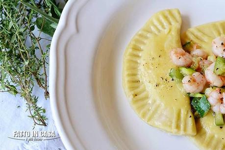 Ravioli Fatti in Casa Ripieni di Robiola e Timo