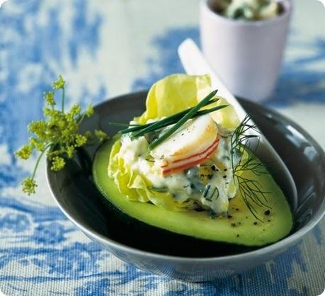 Avocado con ripieno d’aragosta