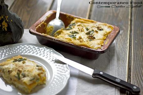 lasagna alla zucca contemporaneo food 8 Lasagne alla zucca con burro bruno alla salvia e nocciole tostate  un elogio allAutunno 