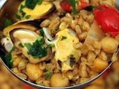 Zuppa farro, ceci cozze