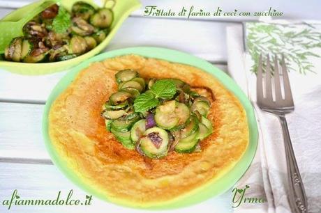 farifrittata di ceci con zucchine