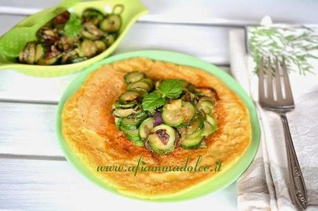 farifrittata di ceci con zucchine