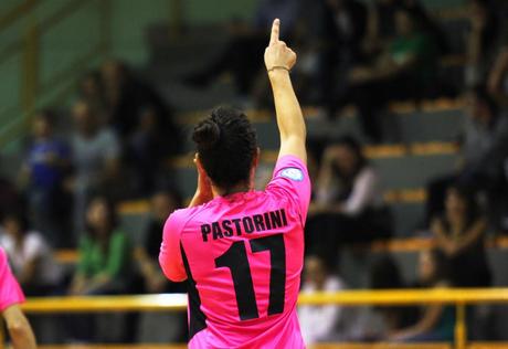 Pastorini, centrale del Futsal CPFM, autrice del terzo gol 