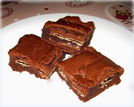 BROWNIES CON WAFFER A SORPRESA