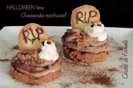 Mini halloween cheesecake