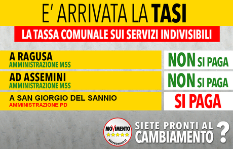 A San Giorgio niente riduzioni e/o esenzioni della TARI e della TASI per le famiglie meno abbienti...e questo sarebbe un Comune Virtuoso???