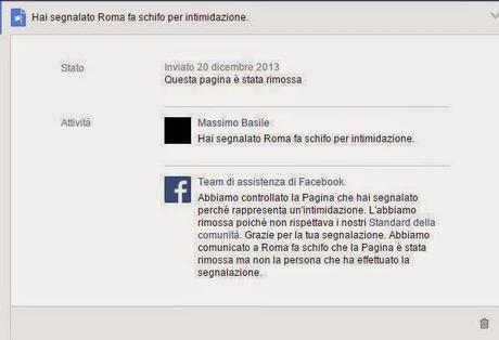 Ecco perché la pagina Facebook di Romafaschifo è stata chiusa