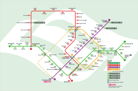 mappa metro singapore