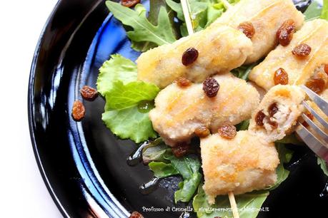 Involtini di maiale con uva passa e pecorino - e la 2^ PUNTATA della mia avventura a CUOCHI E FIAMME: LA GIURIA