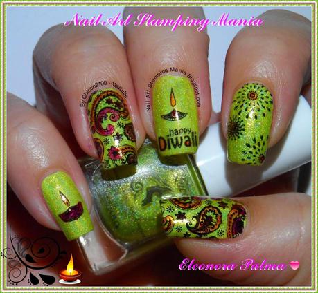 Diwali Festival Manicure With Konad And VL Plates