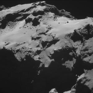 Cometa 67P/Churyumov-Gerasimenko ripresa dalla NavCam a bordo della sonda Rosetta il 15 ottobre 2014. Crediti: ESA/Rosetta/NavCam