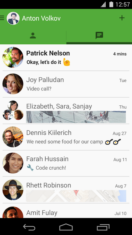 hangouts material design