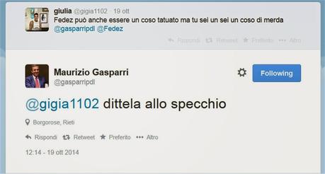 Per la serie com’è bello litigare da Trieste in giù, Gasparri insulta la chiunque