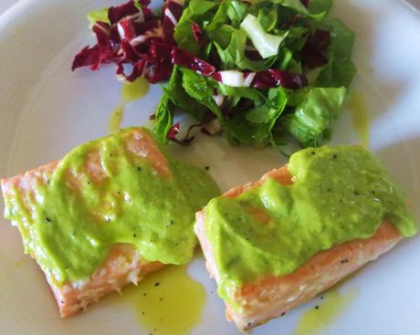 salmone in salsa verde