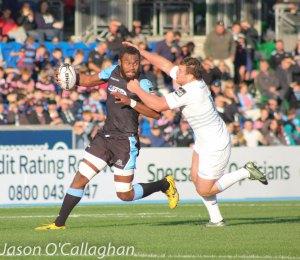 Leone Nakarawa in azione coi Glasgow Warriors (Credit: Jason O'Callaghan)